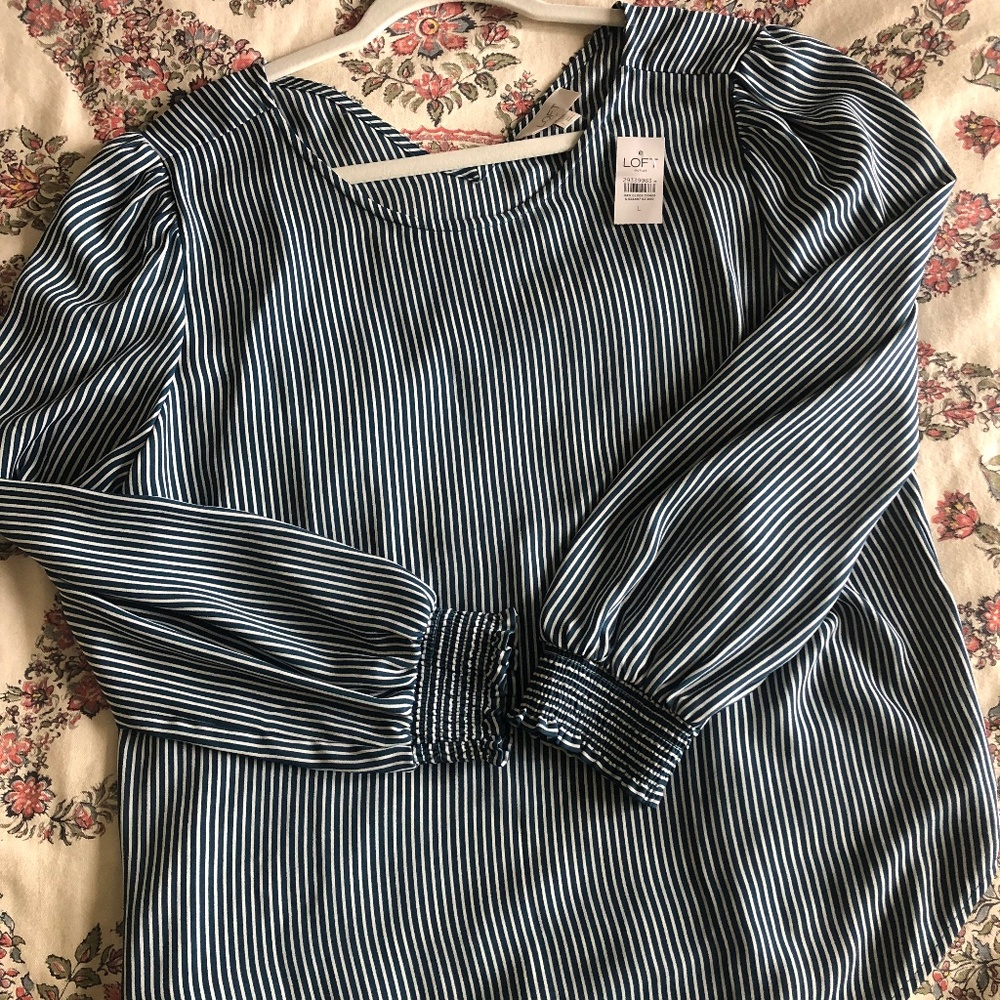 Loft outlet striped top